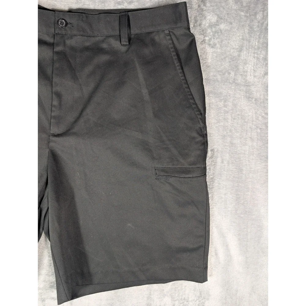 IZOD PerformX Mens Black Lightweight Polyester Performance Golf Shorts Size 38